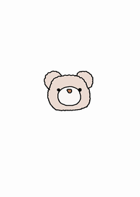 (simple dull color beige bear theme)