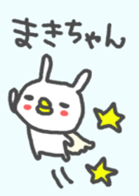 Name Maki cute rabbit theme.