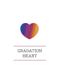 GRADATION HEART THEME :142
