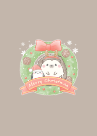 Hedgehog and Shimaenaga -Xmas- mocha