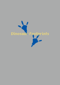 Dinosaur Footprints -modern gray-