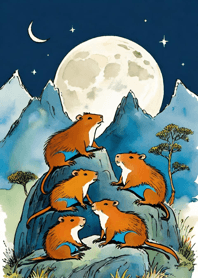 Ukiyo-e - Capybara 250524