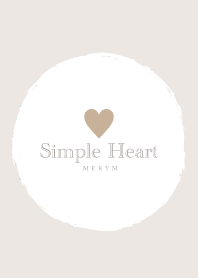 Simple Heart Brown -MEKYM-
