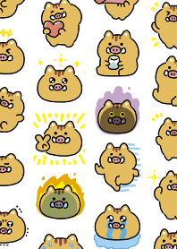 cute little brown boar