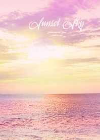 Sunset sky Healing beach Dream color