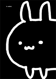 A rabbit.BLACK