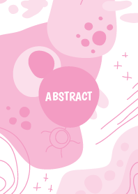 Abstract Hand Drawn Shape Pink 2