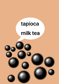tapioca milk tea simple beige