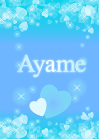 【あやめ】運気UP!幸せのハート青ブルー