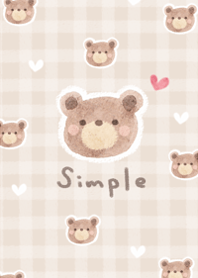 Cute cute simple bear11