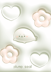 green Seals, flowers and hearts 05_2