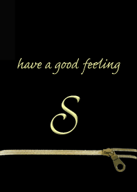 大人かわいい ジッパー イニシャル for S