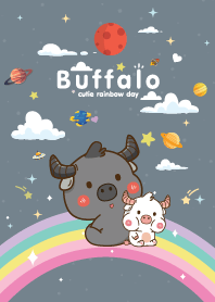 Buffalo Rainbow Star Gray