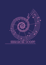 musicalscore Purple navy