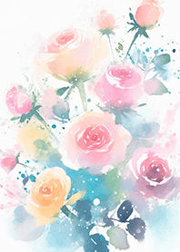 薔薇(バラ)の花の着せかえ(R4021)