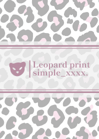 Leopard Print love cute simple Theme18