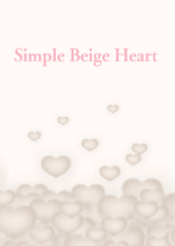 Simple Beige Heart