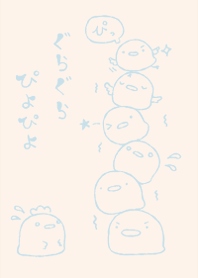 guragura piyppiyo dull color light blue