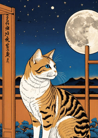 Cat under the Moon c59C87