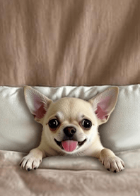 療癒趣味蓋棉被狗勾-吉娃娃1.0 咖啡色