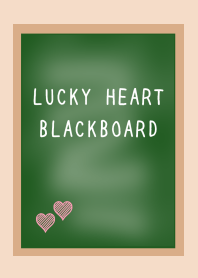 LUCKY HEART BLACKBOARD-PINK BEIGE