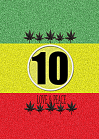 Happy*Rasta color*Reggae 10*Ten*October*