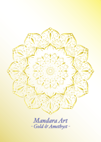 Mandara Art -Gold&Amethyst-