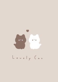 白黒ねこさん. ベージュ