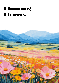 Flowers blooming on the mountain.