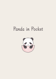Panda in Pocket -pink-
