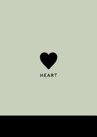 Simple Heart // Black&Khaki Grayish/18