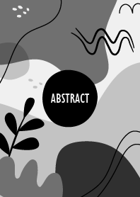 Abstract Floral Gray