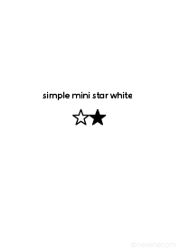 simple mini star white