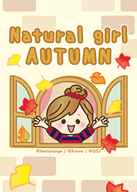 Natural girl autumn