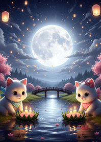 White Cat : Loy Krathong 2
