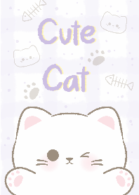 Cute Cat / Purple
