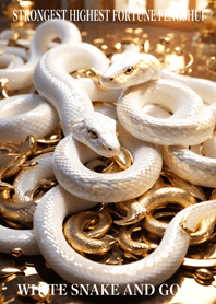 White snake and gold  Lucky 70