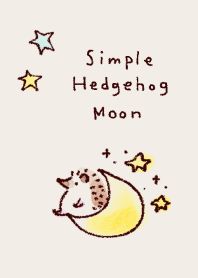 simple Hedgehog Moon Star beige.