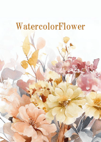 Watercolor Dry Flower-PINK-48