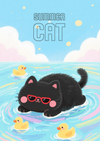 Lovely Black Cat In Summer (JP)