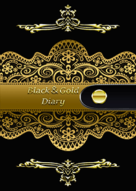 ブラック＆ゴールドダイアリー