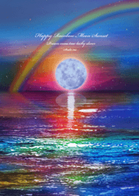 幸運上昇 Happy Rainbow Moon Line 着せかえ Line Store