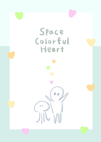 จักรวาล หัวใจที่มีสีสัน ขาวน้ำเงิน