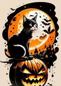halloween cat 88508B