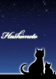 Hashimoto parents of cats & night sky