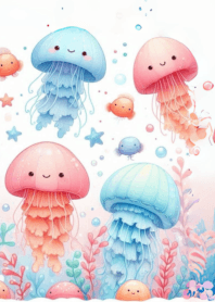 Cute and beautiful jellyfish n.13
