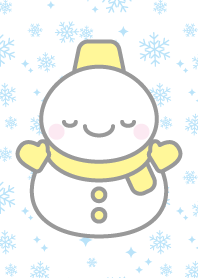 cute yellow snowman theme
