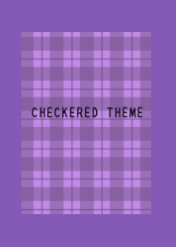 DUSTY PURPLE CHECKERED THEME/PURPLE/YEL