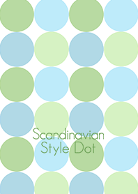 Scandinavian Style Dot Green