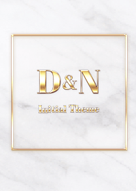 [ D&N ]  Initial Theme Gold White